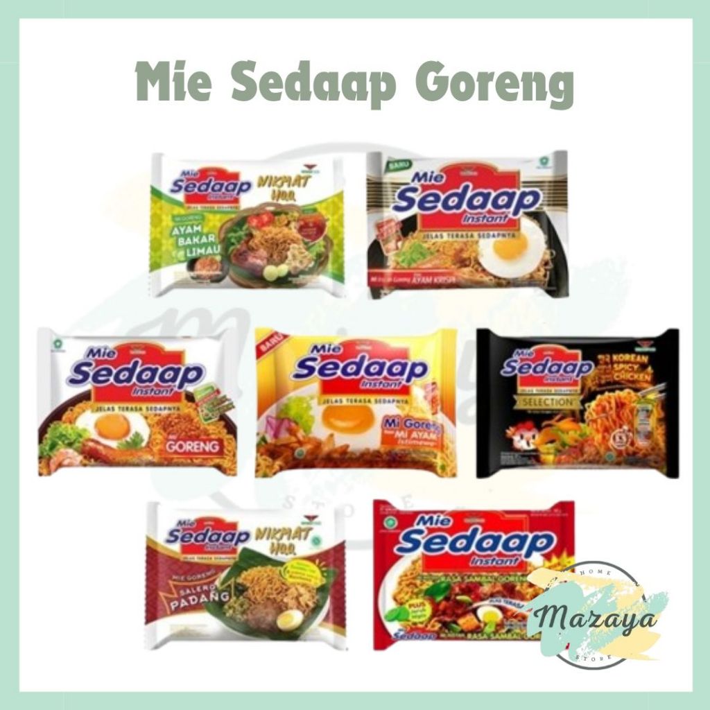 

MIE SEDAAP GORENG 5 PCS X 81 GR RASA KOREAN SPICHY | SALERO | AYAM BAKAR LIMAU | AYAM KRISPI | KOREAN CHEESE - MAZAYA HOMESTORE