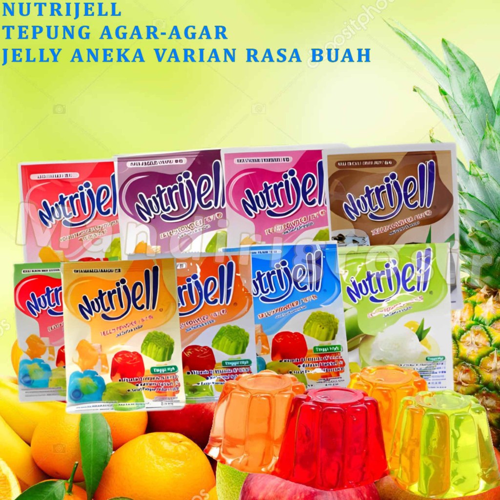 

Tepung Agar-Agar * Nutrijell Jelly * Jelly Aneka Varian Rasa Buah * 15gr