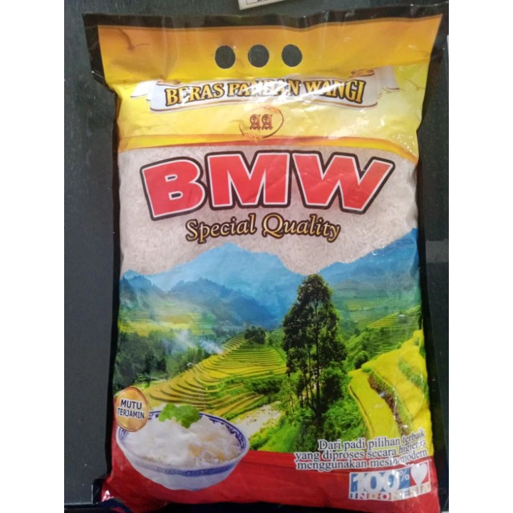 

BERAS BMW kemasan 5 luiter I Beras 5 liter BMW