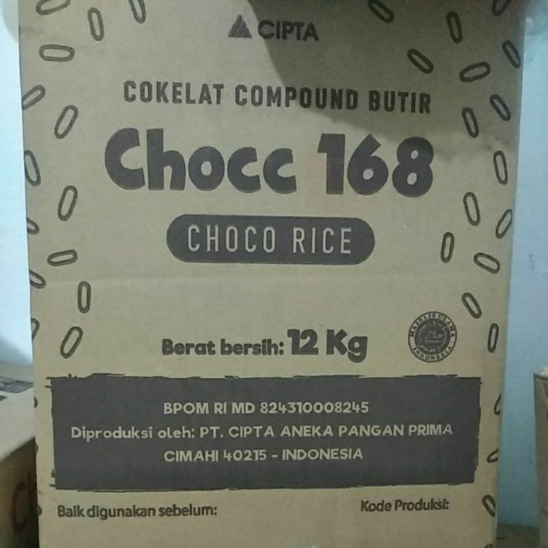 

Meses Chocc168 kemasan repack 1kg