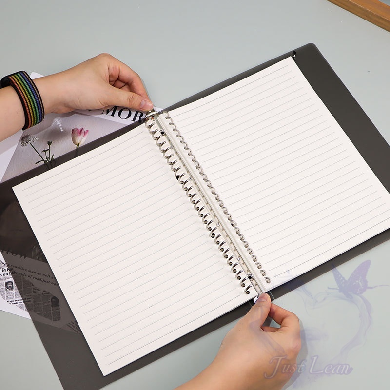 

Buku Catatan A5 Dengan Sampul Pp Transparan Untuk Siswa, Binder Ring Transparan Yang Dapat Dilepas, Dan Isi Ulang Halaman Spiral. Grosir Isi Dalam Buku