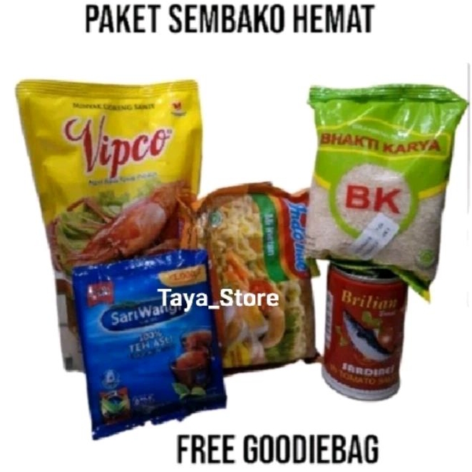 

Paket Sembako Hemat FREE GODIE BAG