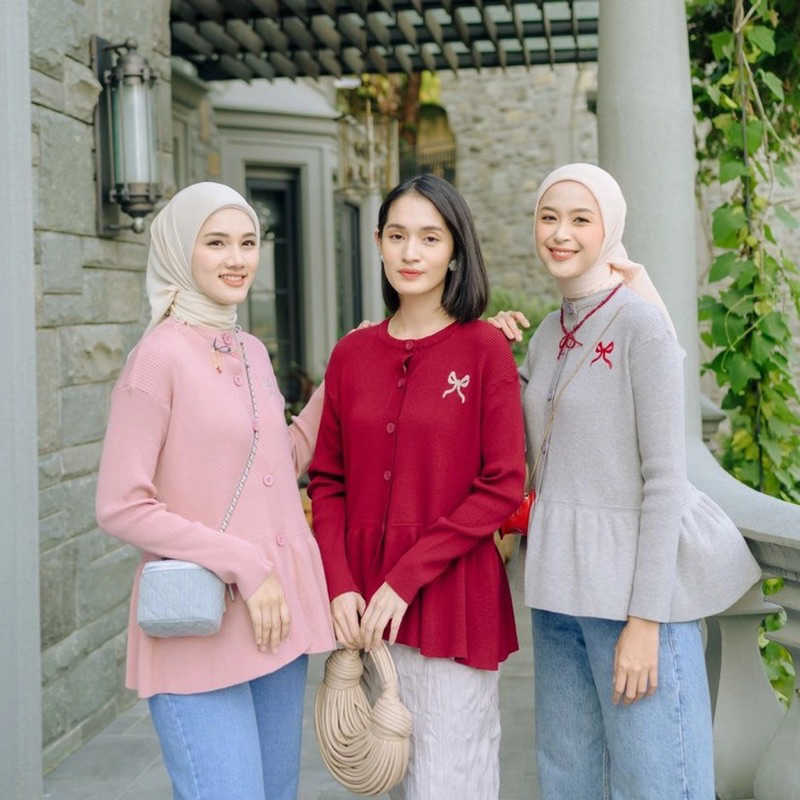 Haideeorlin Peplum Cardigan