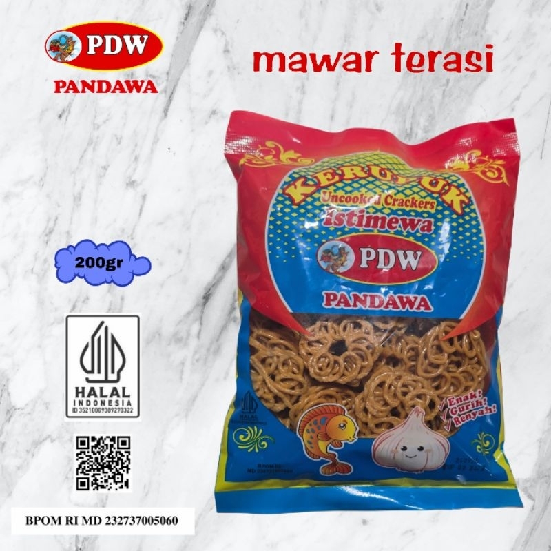 

Kerupuk Pandawa / Krupuk Mawar Terasi / 200gr