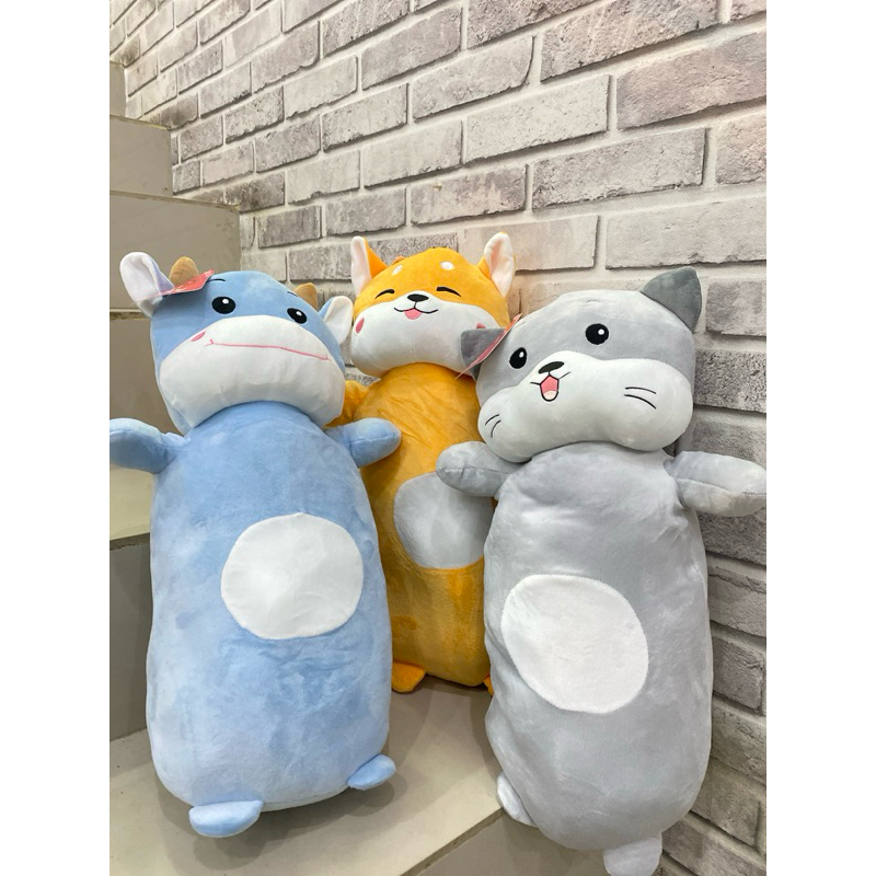 Boneka Animal pillow Roll Omon Omon , Guling Kepala Binatang Lucu /Pillow Omon Omon/Guling Anak/Guli