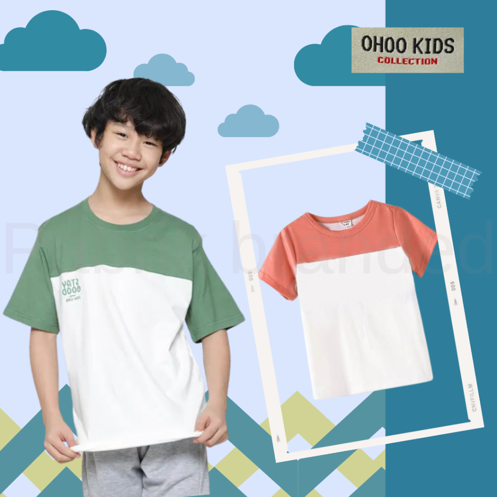 pabrik branded Ohoo kids tee sport boys unisex 150 baju olahraga anak laki laki unisex murah ecer gr