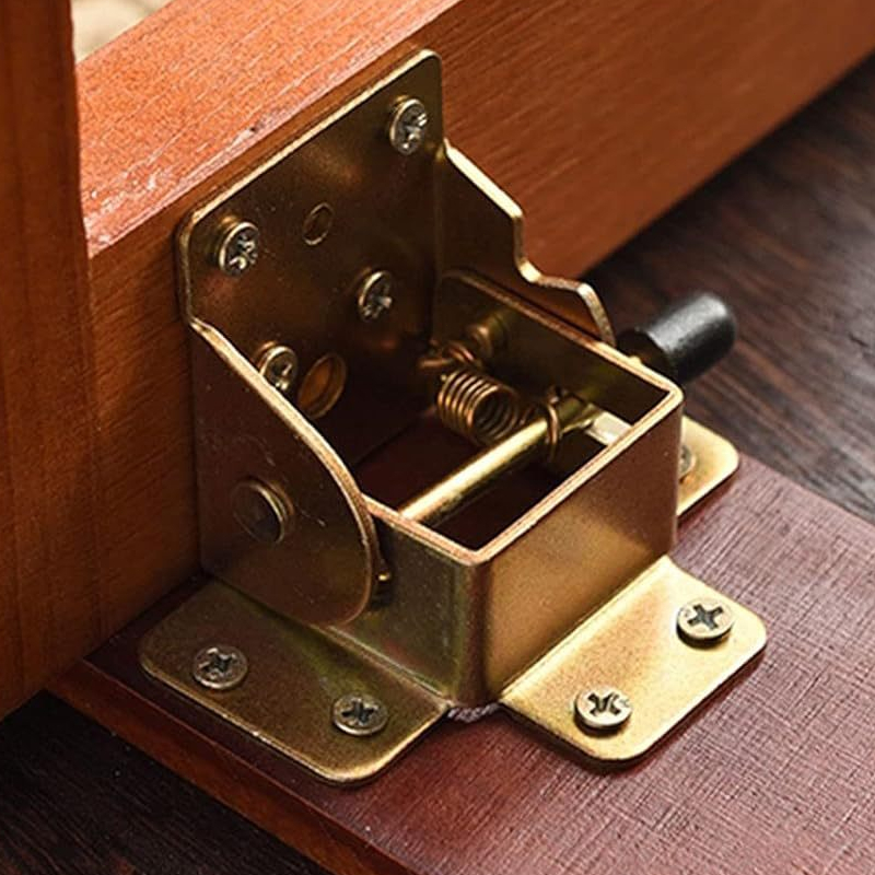 2pcs Engsel Kaki Meja Lipat / Engsel Siku Tekan 90 Derajat / Engsel Siku Kaki Meja Lipat