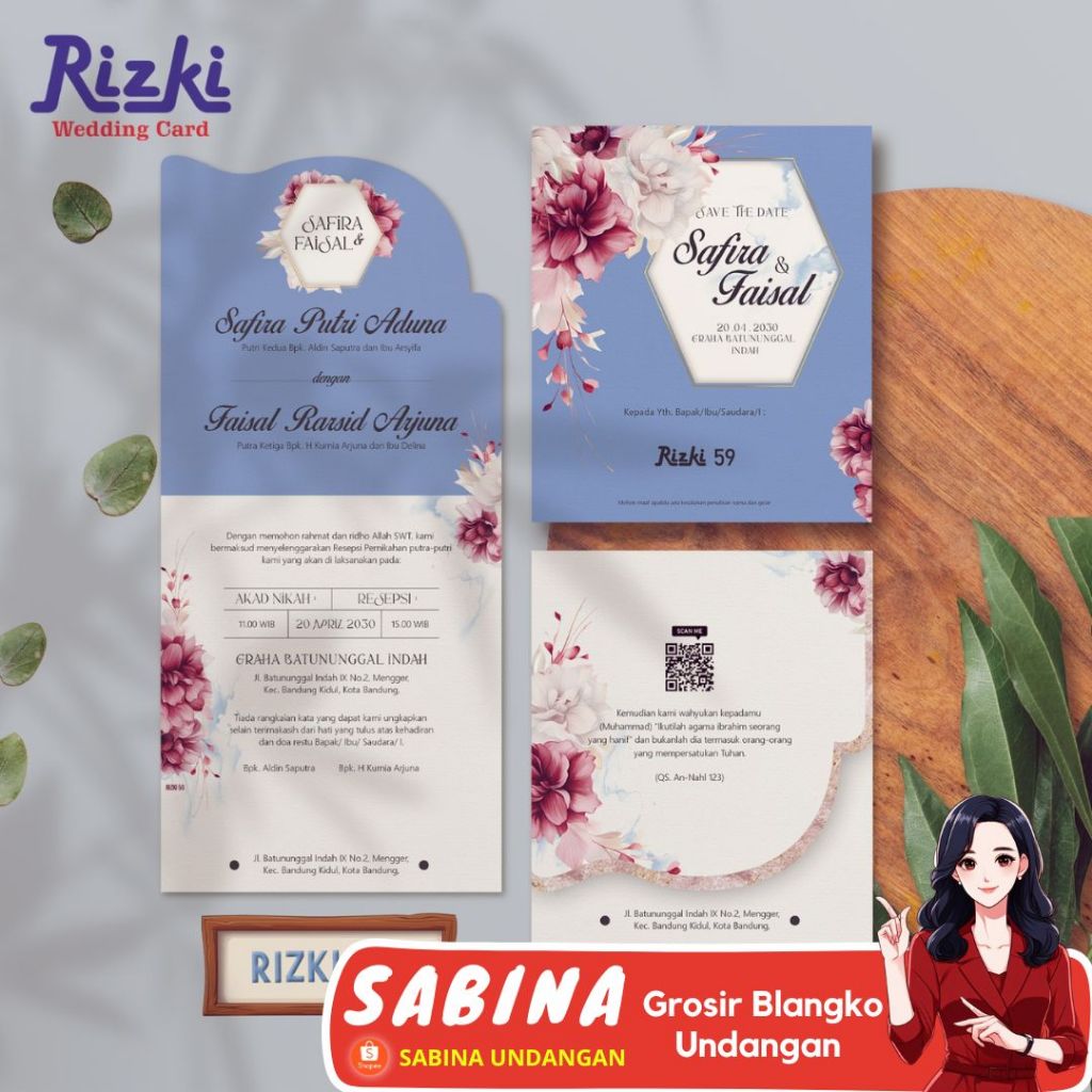 BLANGKO UNDANGAN RIZKI 59 | SABINA UNDANGAN FREE KATALOG DAN FILE SETTING