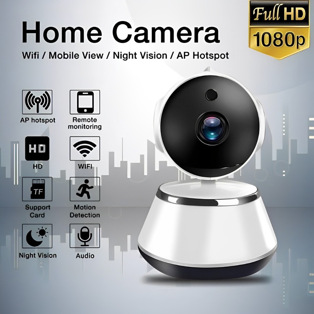 MKC KIMISO-Q3S KAMERA CCTV SAMBUNG KE HP V380 PANORAMA 360 KAMERA HD ARTEFAK KAMERA NIRKABEL WIFI