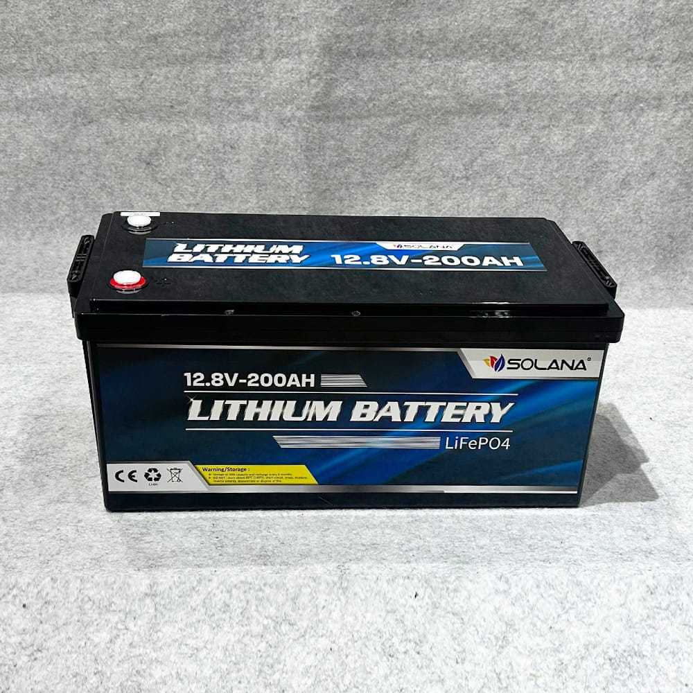 Aki Lithium Solana Battery Lithium LiFePO4 12,8V 200AH solana lithium 12,8v 200ah