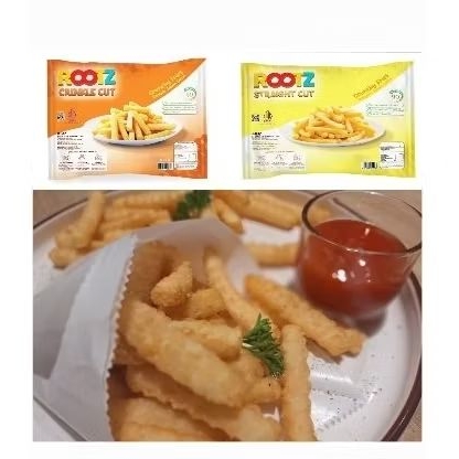 

Rootz Crinkle Cut Dan Straight Cut 400 gr