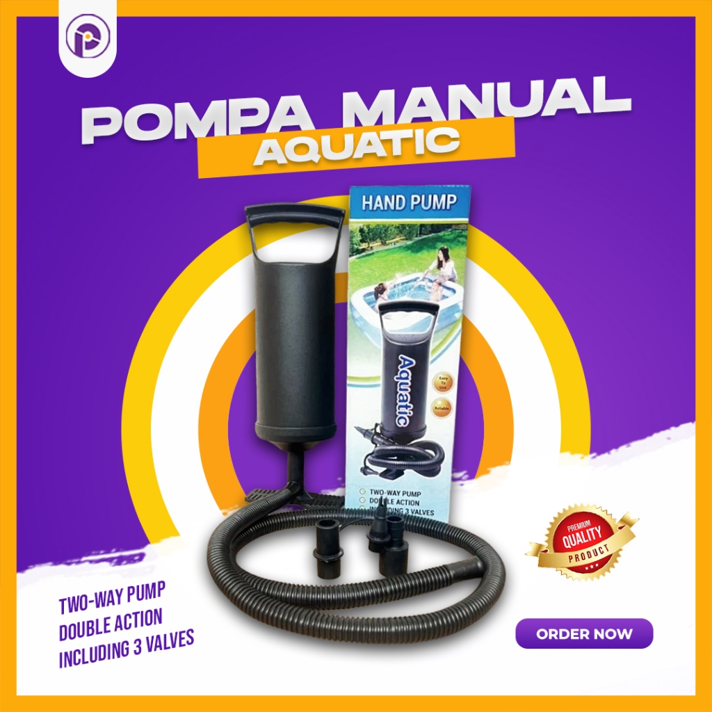 Pompa Angin Tangan Manual Air Pump Untuk Kolam Renang Karet