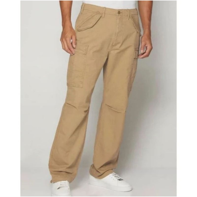 Celana Panjang Pria Gap Essential Relaxed Cargo Pants Beige Original
