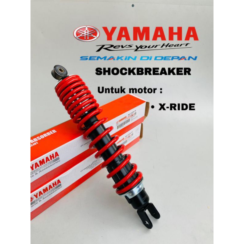 SHOCKBREAKER BELAKANG XRIDE X-RIDE ORI (RED /MERAH)