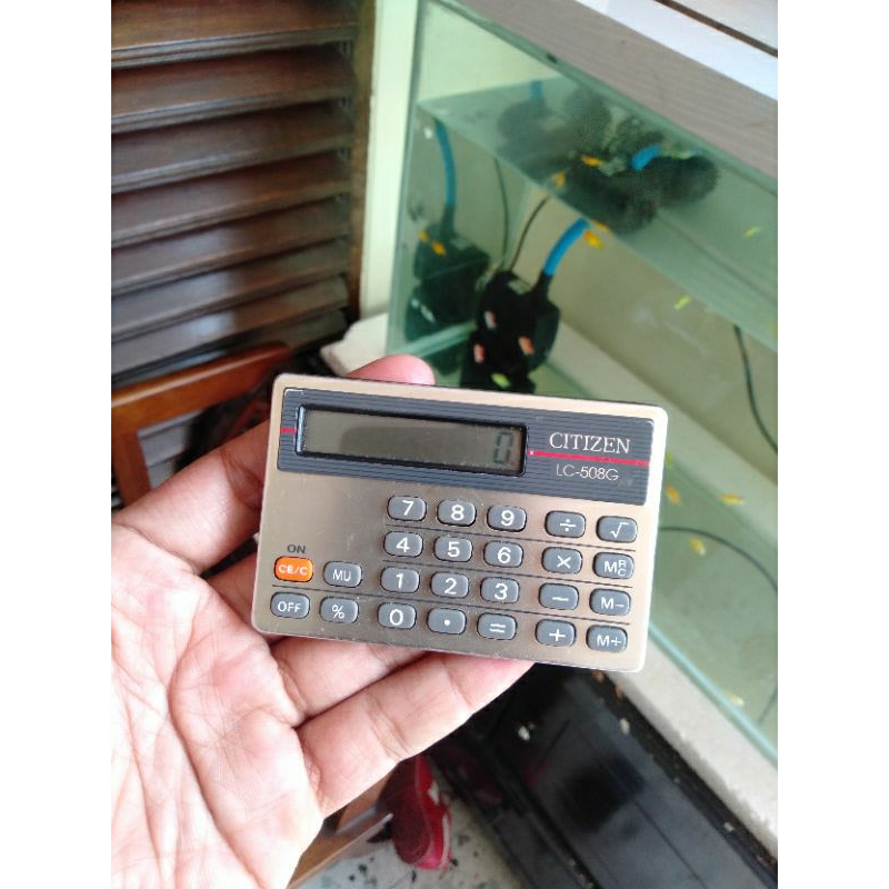 

Kalkulator citizen kecil LC-508G jadul