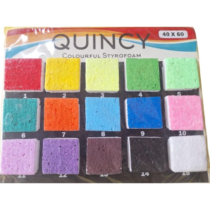 

5 Lbr | Paket Styrofoam WARNA 40x60x1,5 cm| sterofoam lembaran ATK, aquarium, packing gabus, media lukisan