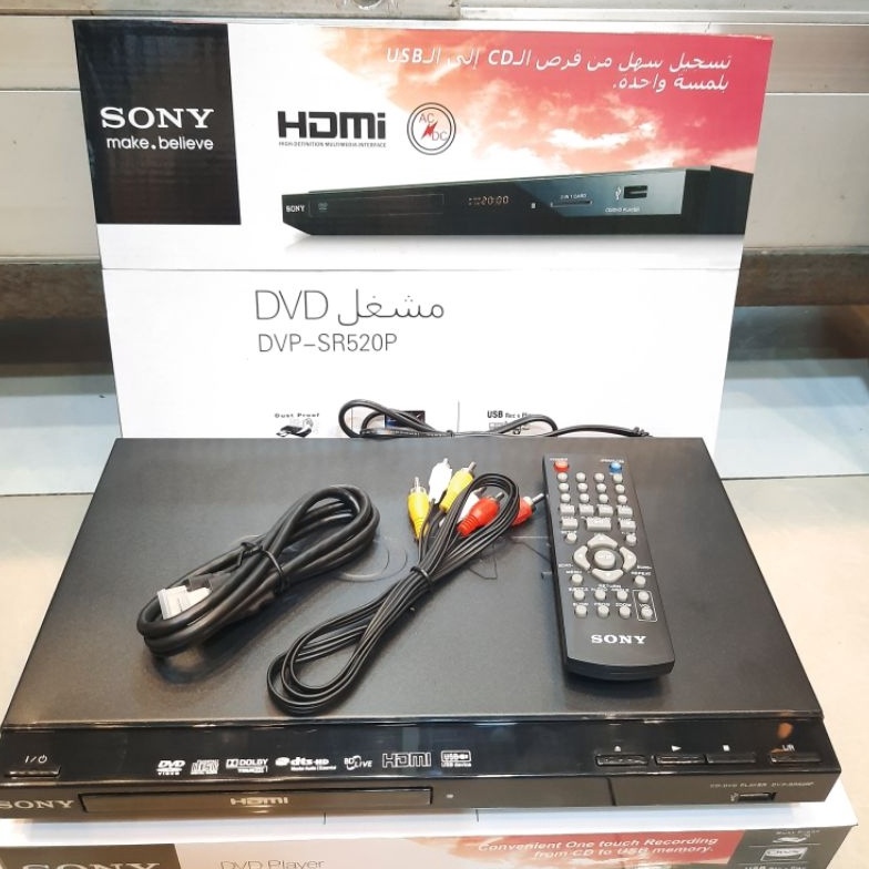 ART E9C DVD PLAYER SONY HDMI DVP  SR52P  PLAYER DVD  VCD  CD