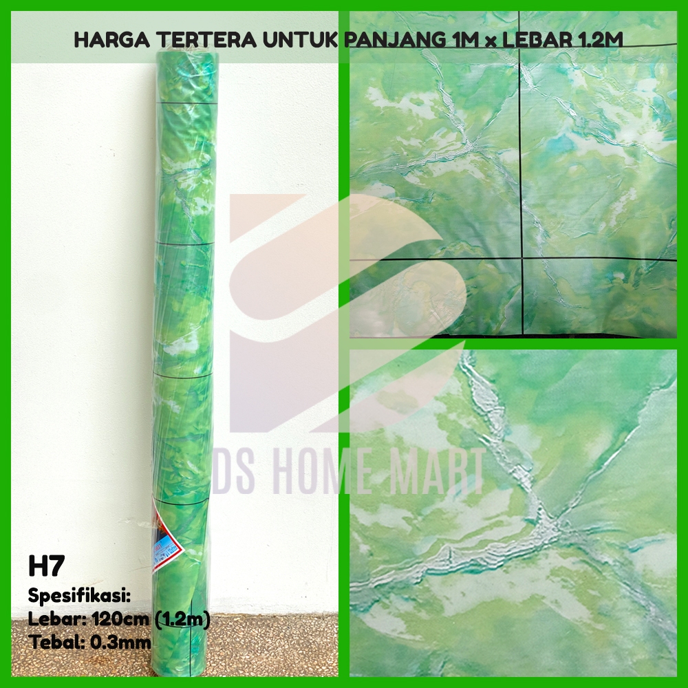 H7 - Karpet Lantai Tikar Plastik Vinyl METERAN dengan Lebar 1.2m