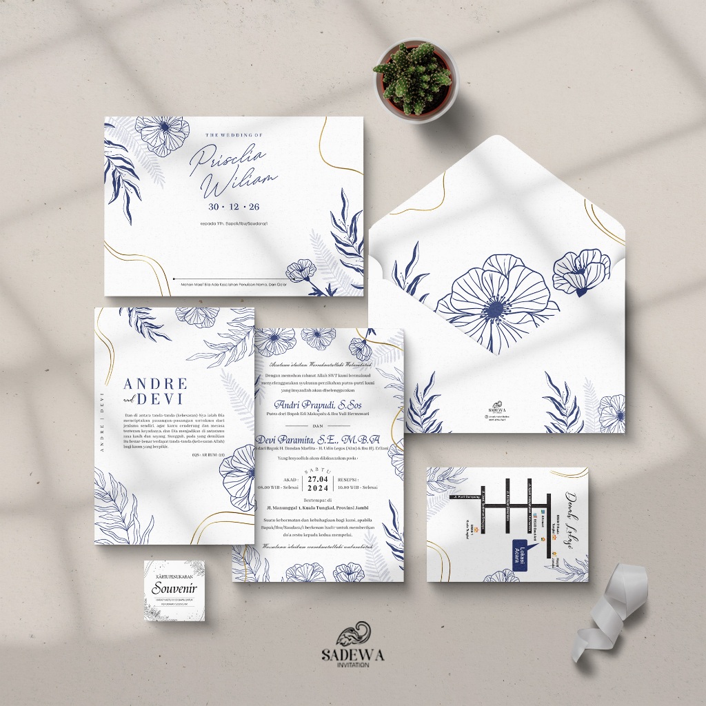 Undangan Softcover & Hardcover | Jasmine Paper • Simple Elegant Wedding
