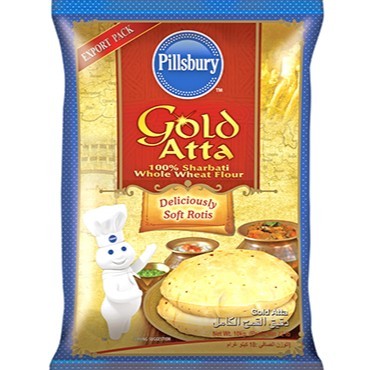 

GOLD ATTA PILLSBURY 1KG / Tepung Gandum Sharbati 100%