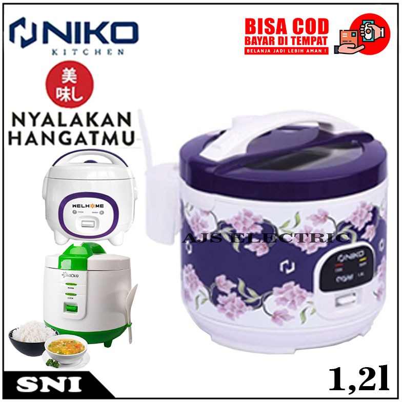 MAGIC COM RICE COOKER NIKO OISHI BATIK 1.2 LITER MEJIKOM MAGICCOM MEGICOM MEJIKOM 1.2 LITER TERBARU