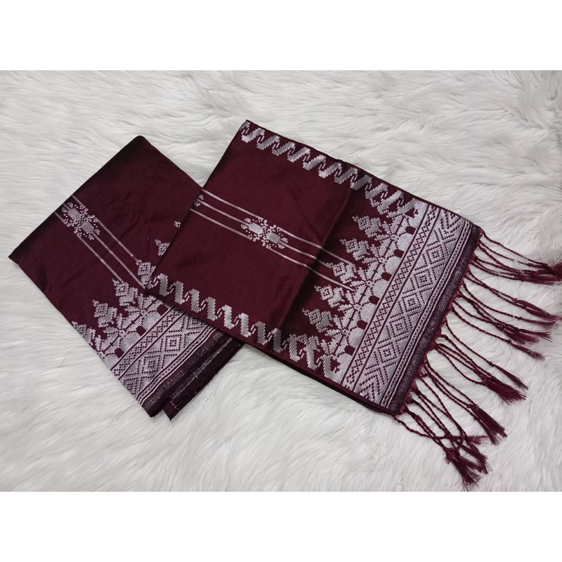 Songket silungkang manggis silver