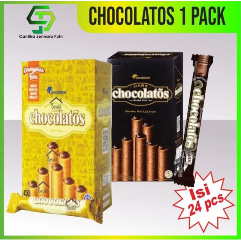 

Gary Chocolatos wafer stik 1 Box Isi 24pcs