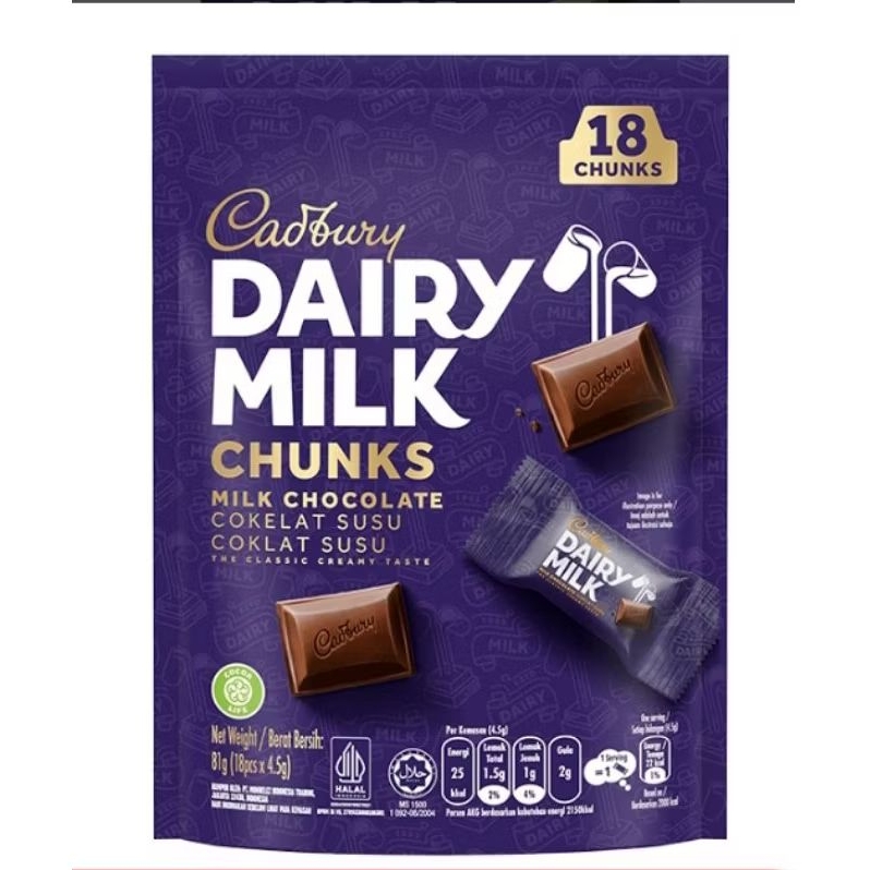 

Cadbury sharebag 18 bites