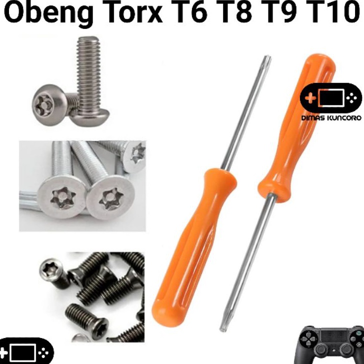 Obeng Torx T6 T8 T9 T1 Stik Xbox PS3 Slim Super Slim PS4