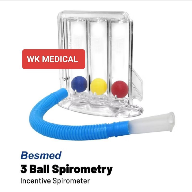 ONEMED Incentive 3 Ball Spirometer – Spirometer 3 Bola Besmed