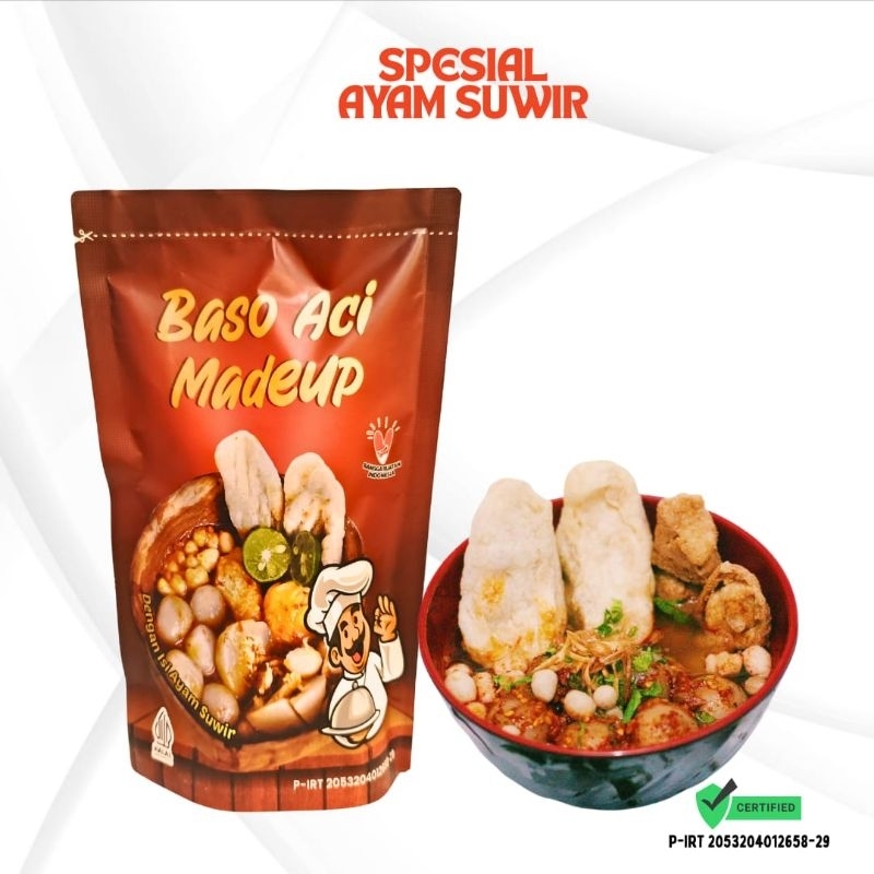 

Baso aci premium ayam suwir chili oil