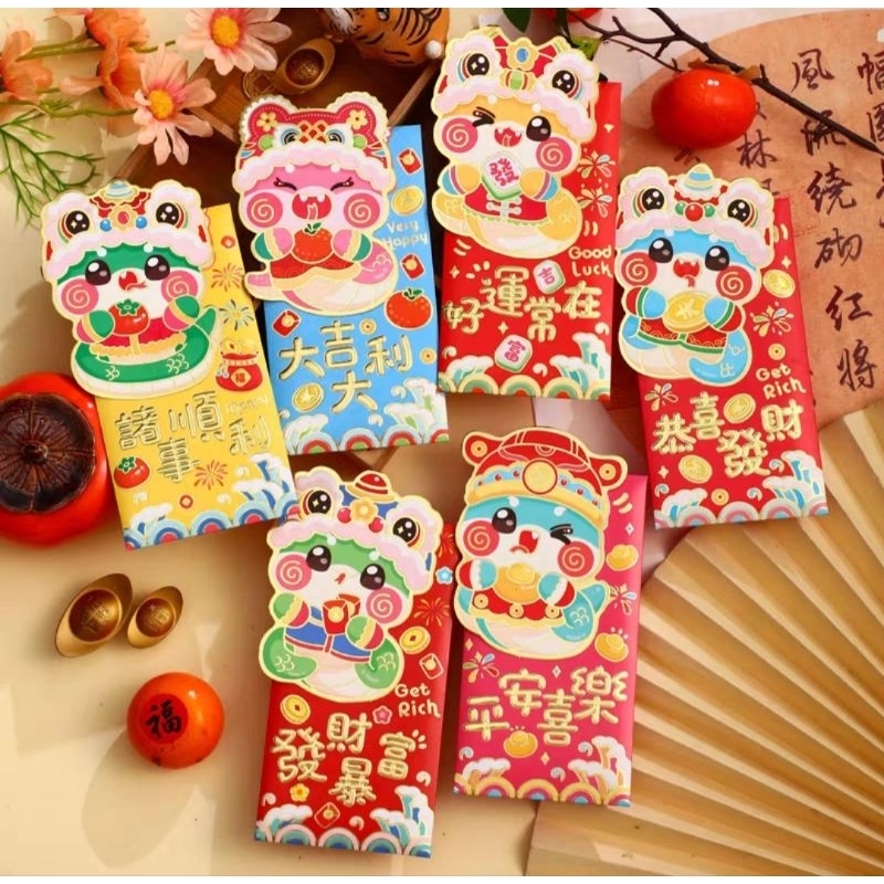 

Angpao 2025 ular amplop panjang uk 9x17 cm
