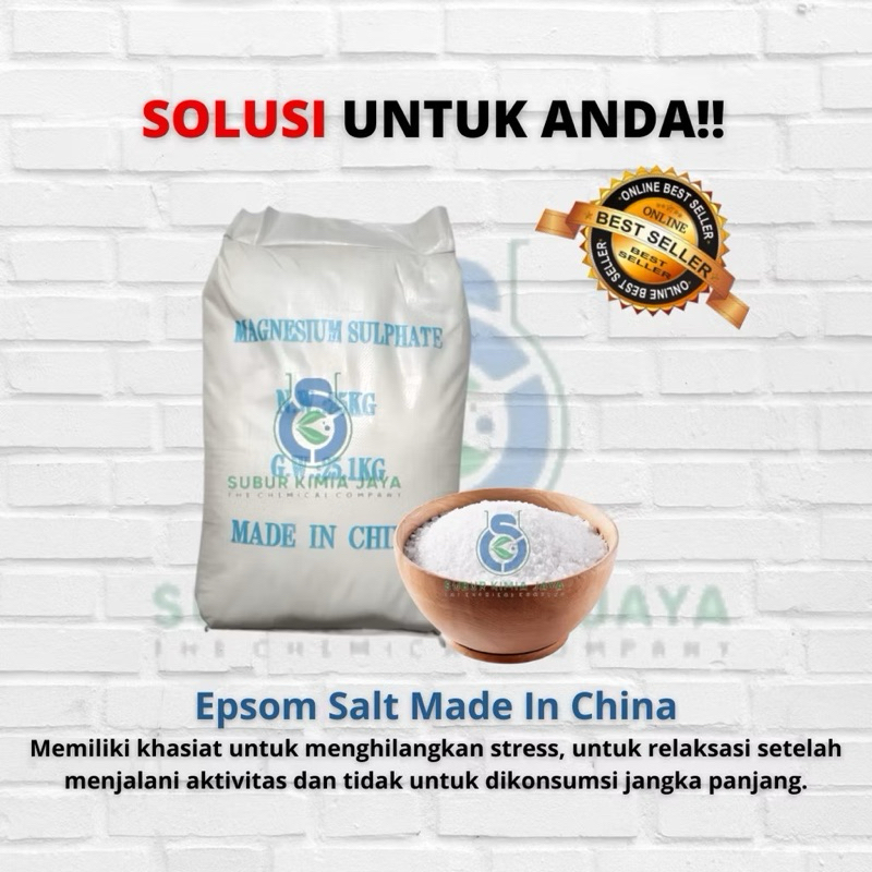 

Epsom Salt / Garam Inggris Repack 1kg