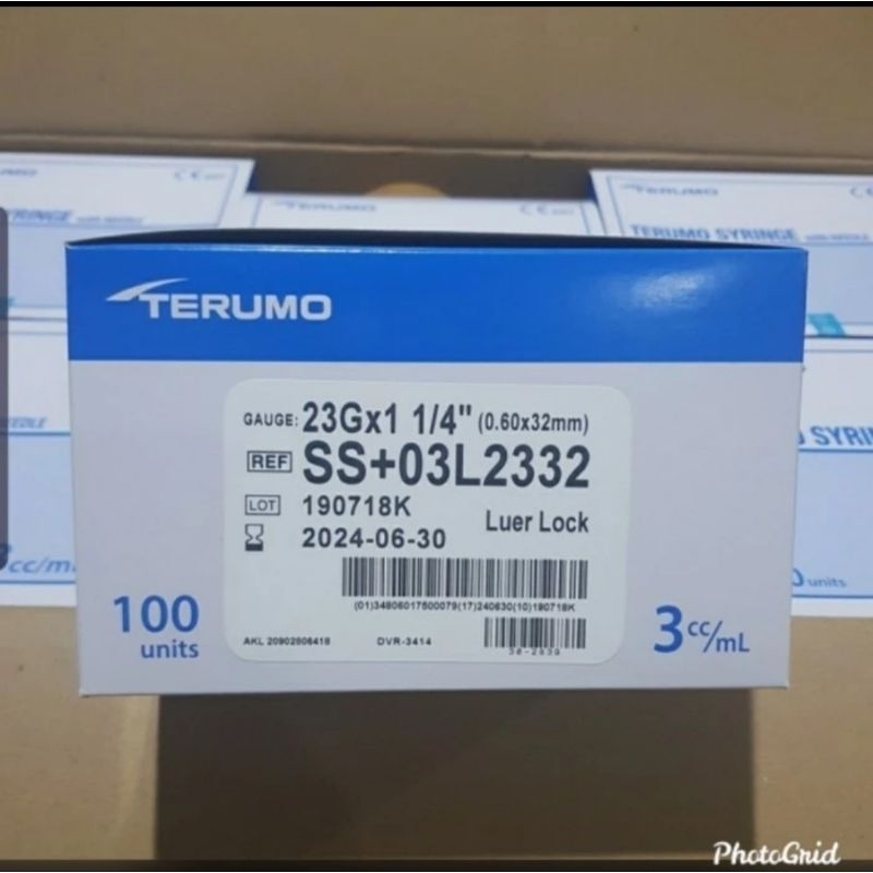 Syringe Terumo 3Cc / Spuit 3Ml Terumo