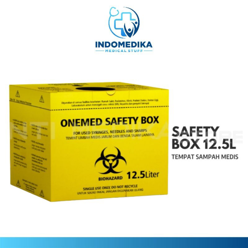 Safety Box / Onemed Safety Box 12,5L / Tempat Limbah Medis