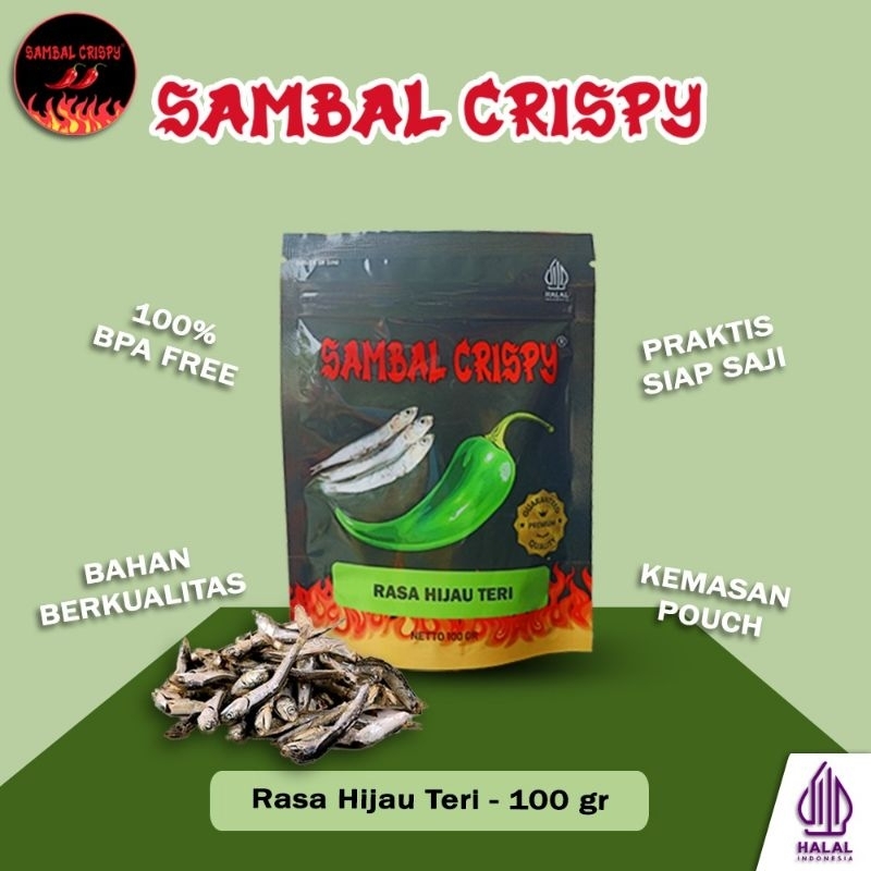 

Sambal Crispy kemasan pouch 100 gram