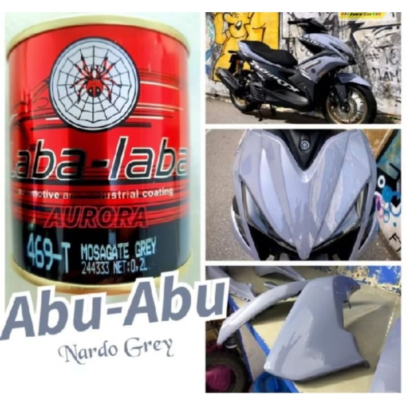 Cat Laba-Laba Mosagate Grey 469-T/Nardo Grey/Abu-Abu Solid