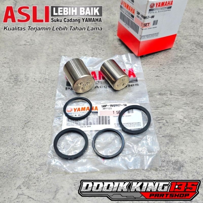 PISTON ASSY KALIPER CAKRAM REM DEPAN RX KING NEW SCORPIO ORIGINAL YAMAHA JAPAN | 5BP-W0057-00