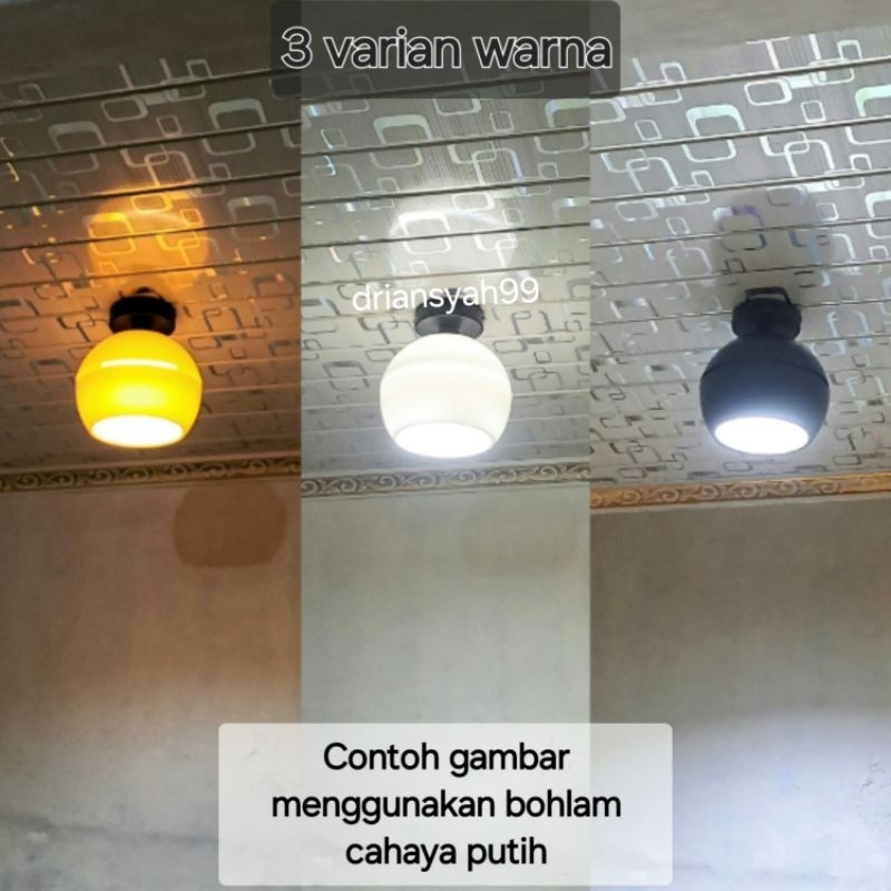 Kap Lampu Bulat Plafon Lampu Hias Langit-langit