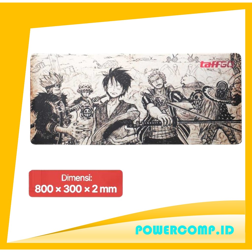 TaffGO MP004 Gaming Mouse Pad XL Desk Mat Motif One Piece 300 x 800 mm Mousepad One Piece Mouse pad 