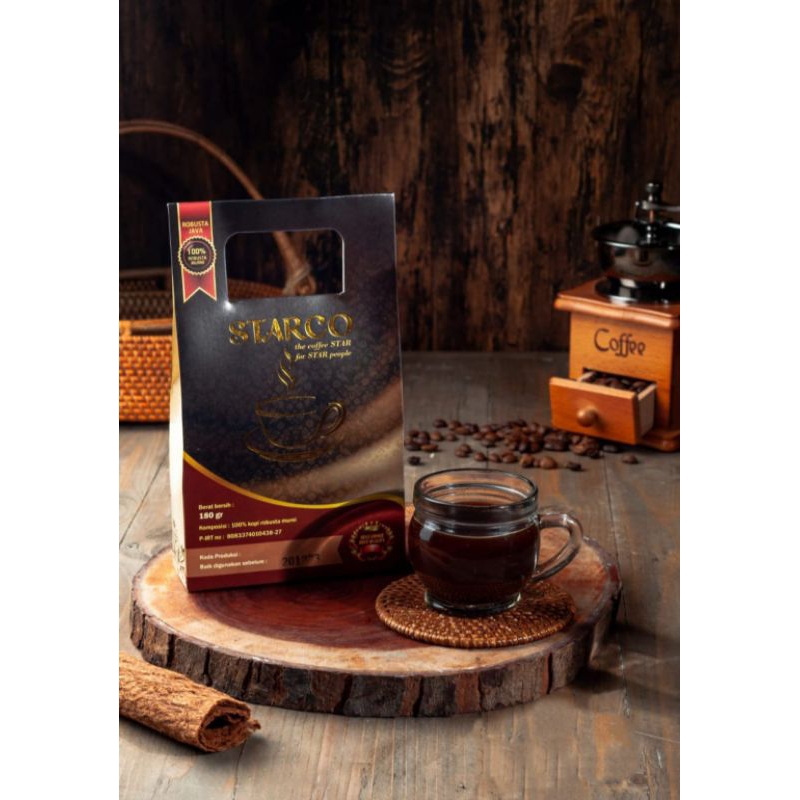 

POO-99 kopi bubuk starco 100% robusta murni dari Green Bean premium.