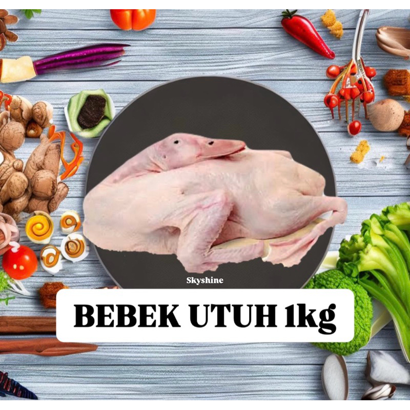 

TERMURAH BEBEK UTUH 1 EKOR 800 - 1300g