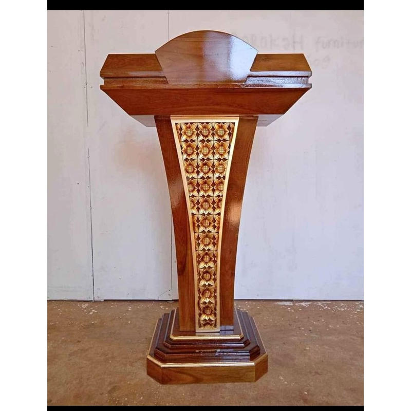 Mimbar podium jati Podium jati minimalis Podium pidato kayu jati