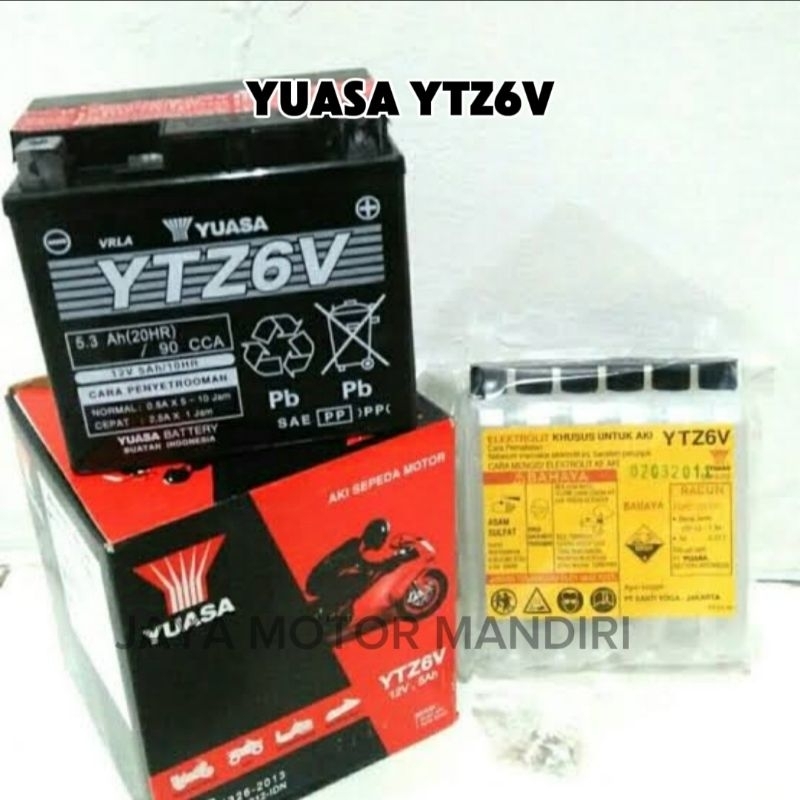 AKI YUASA YTZ6V ORIGINAL PCX 150 CBR 150R Vario 125 VARIO 150 Satria FU