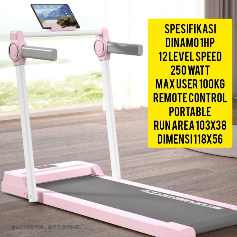 Treadmill Elektrik Pad Legacy Violin Listrik Alat Fitnes Lari Treadmil Listrik