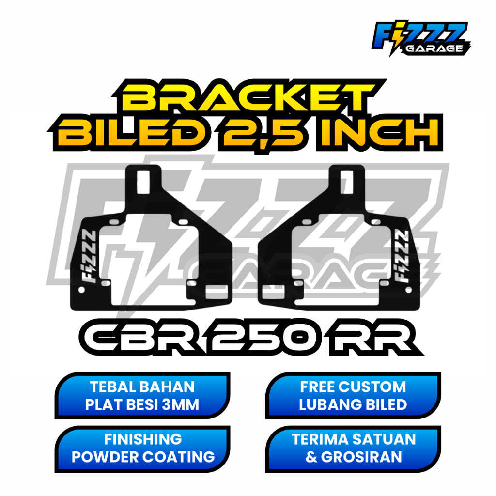 BRACKET BREKET LAMPU BILED CUSTOM CBR 250 RR