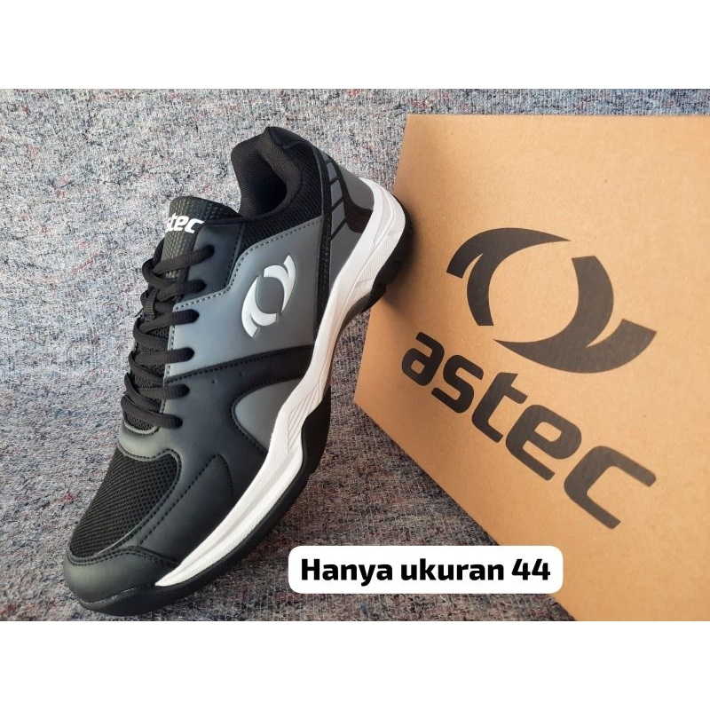 sepatu badminton bulutangkis tenis Astec original Inca black