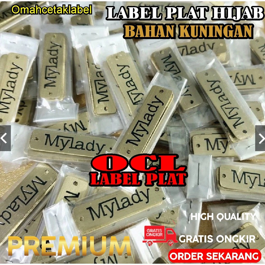 

LABEL HIJAB PALT KUNINGAN BISA RIQUEST NAMA DAN LOGO MIMIMAL ORDER 100 PCS