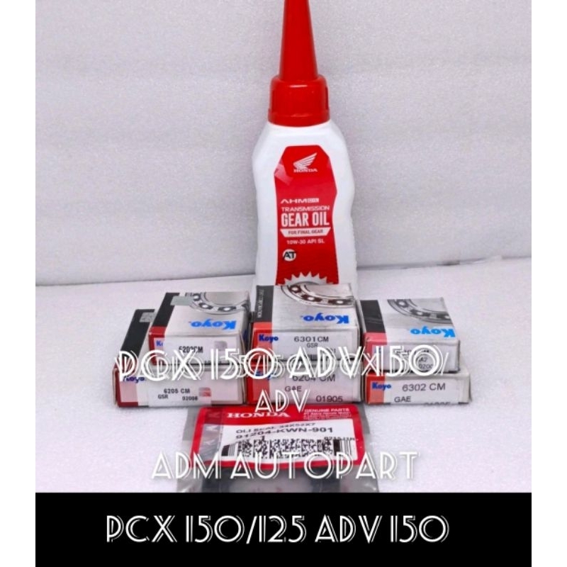 BEARING RASIO SET 6PCH KOYO CM+SEAL RODA+OLI GARDAN (8PCH) PCX 150 NEW ADV 150 PCX CBU 150 PCX CBU 1