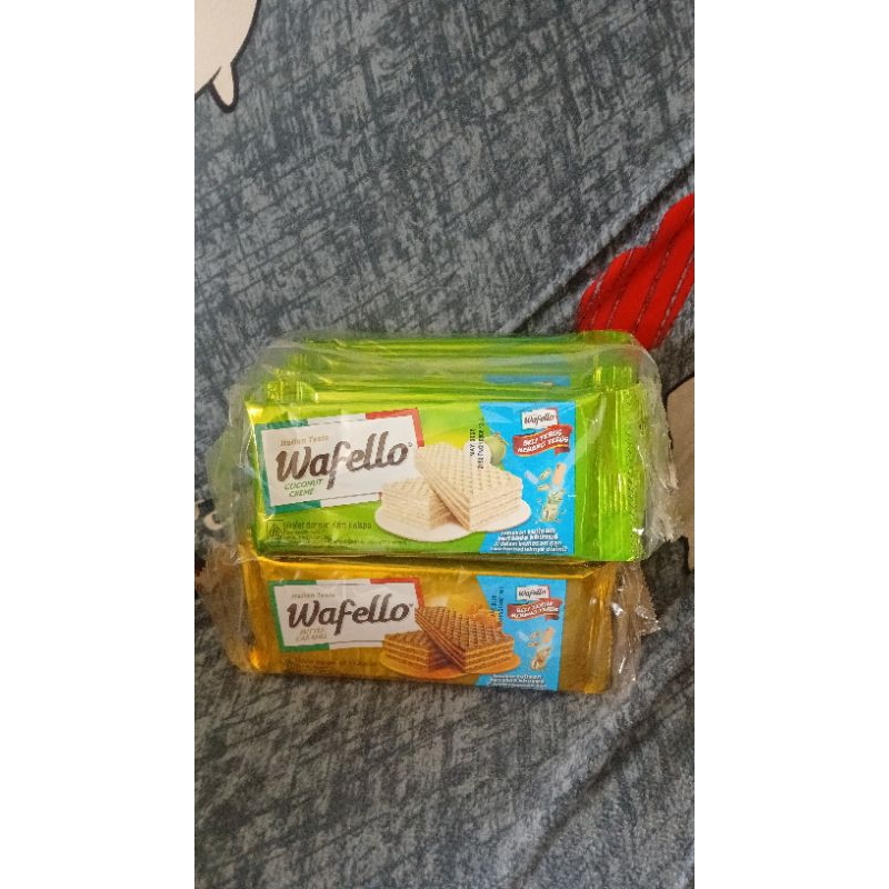 

wafello caramel dan wafello kelapa isi 10 sachet